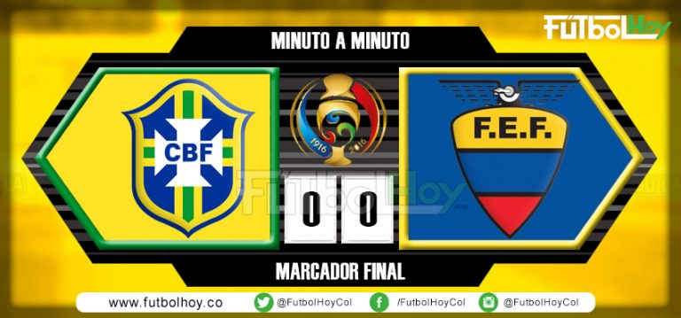 Brasil y Ecuador no se hacen daño y empatan 0-0 - Futbol Hoy