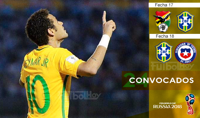 Neymar lidera convocatoria de Brasil para últimos partidos de eliminatorias