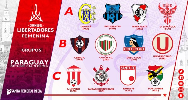 Santa Fe conoce rivales en la Libertadores femenina