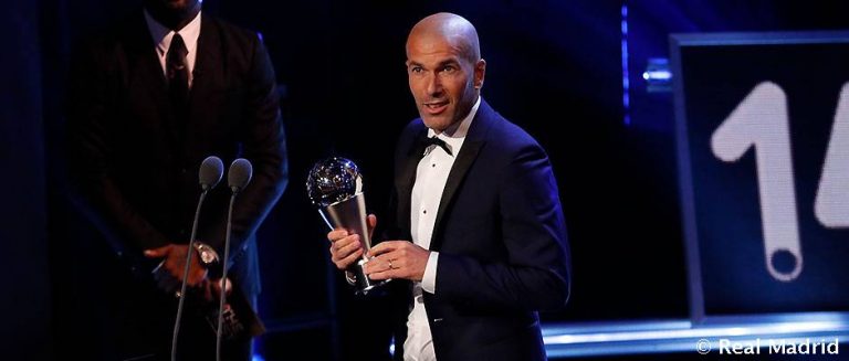 Zinedine Zidane, "The Best" al mejor entrenador