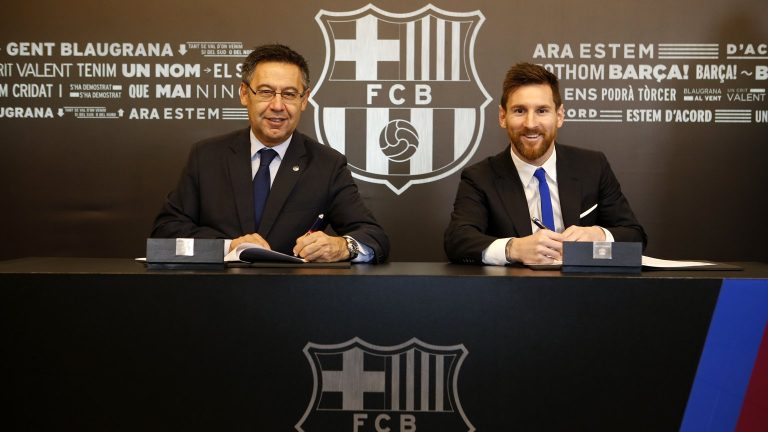Messi renovó hasta 2021 con Barcelona