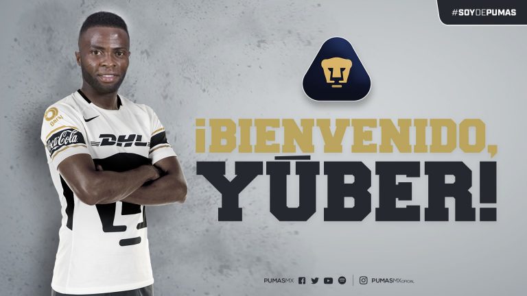 Yuber Asprilla jugará con Pumas en México
