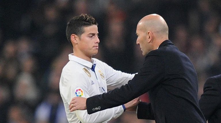 "Nunca he tenido problemas con James", Zidane