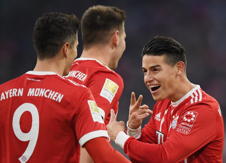 James brilló en remontada del Bayern en la Bundesliga