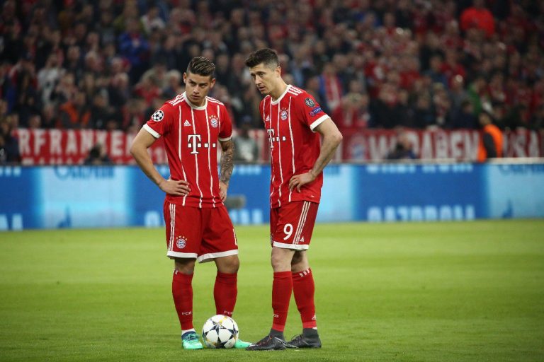 James con molestias en empate del Bayern Múnich