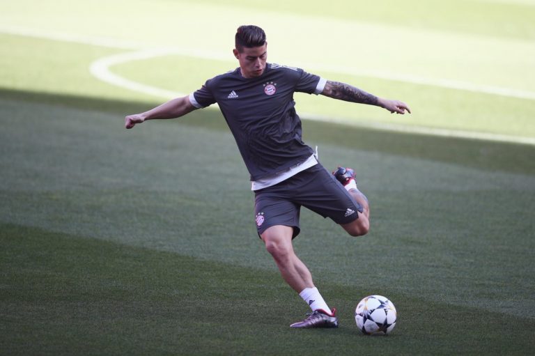 En imágenes: James entrena con Bayern Múnich