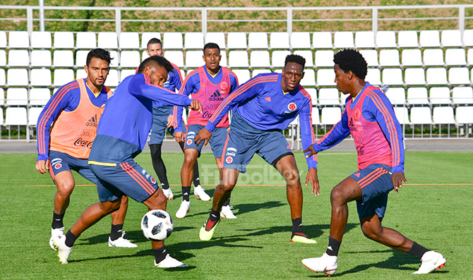 La selección preparando el partido contra Senegal