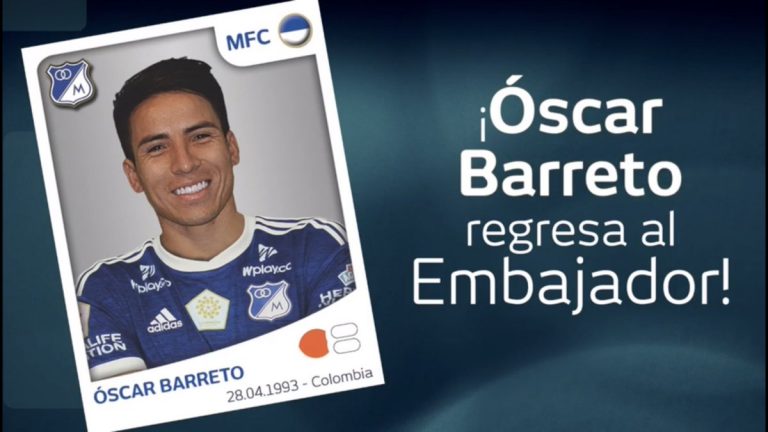 Oscar Barreto, nuevo jugador de Millonarios
