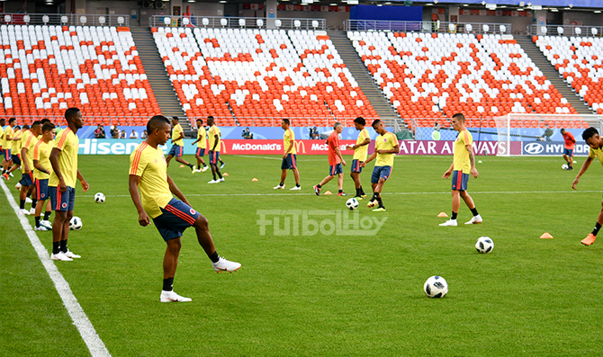 Colombia entrena en Kazán