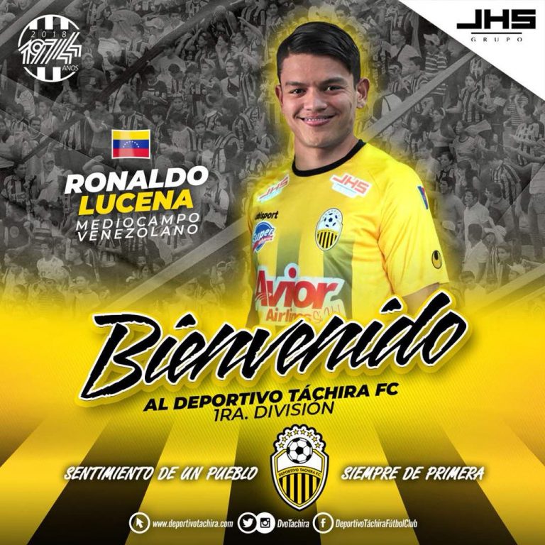 Lucena jugará a préstamo con el Táchira