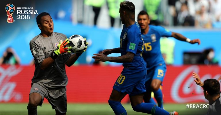 Agónica victoria de Brasil sobre Costa Rica