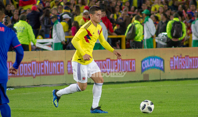 James regresó a entrenamientos con Colombia