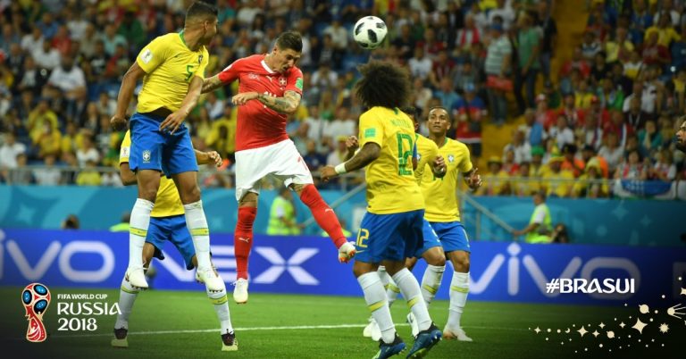 Brasil empata en su debut mundialista frente a Suiza