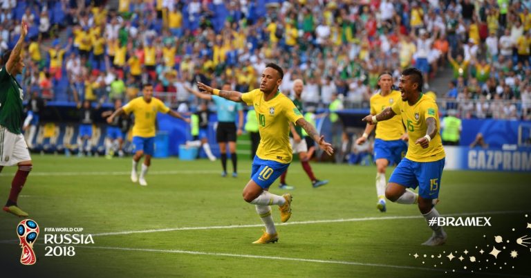 Brasil, de la mano de Neymar, se instaló en cuartos