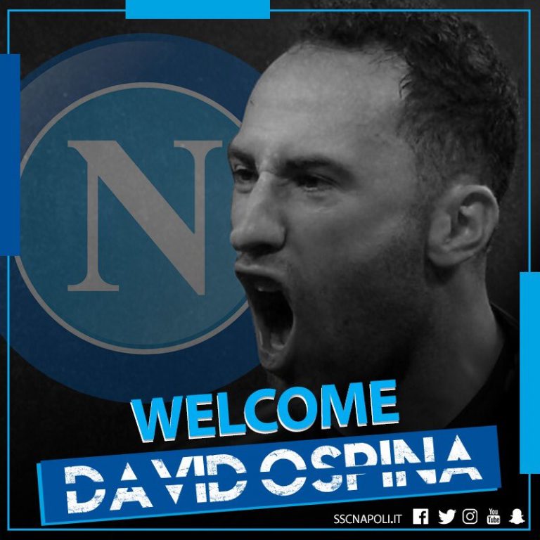 Napoli oficializó la llegada de David Ospina