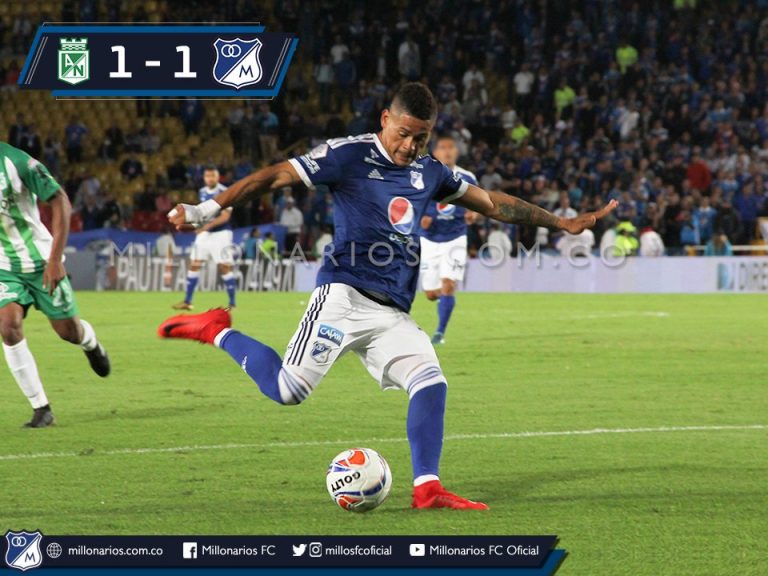 Nacional y Millonarios empatan en el clásico de la fecha