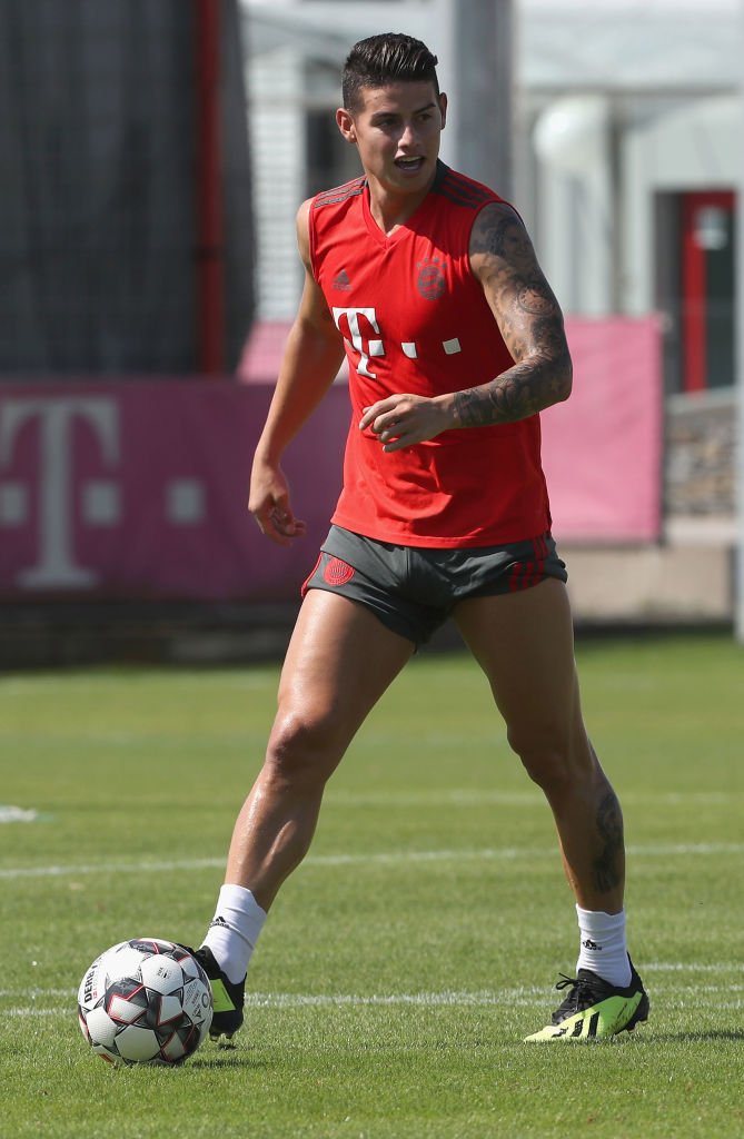 James volvió a entrenar con el Bayern