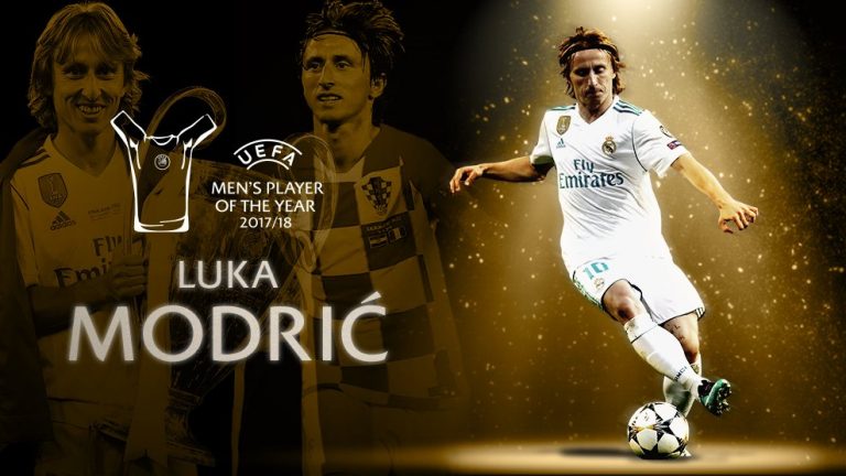 Modric, elegido mejor jugador de la UEFA 2017-2018
