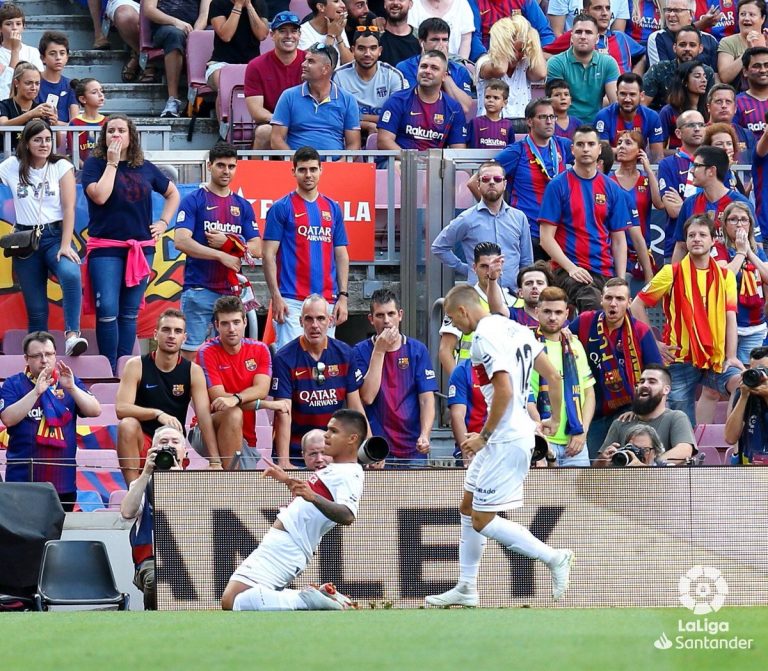 ‘El cucho’ Hernández le marcó al Barcelona que goleó