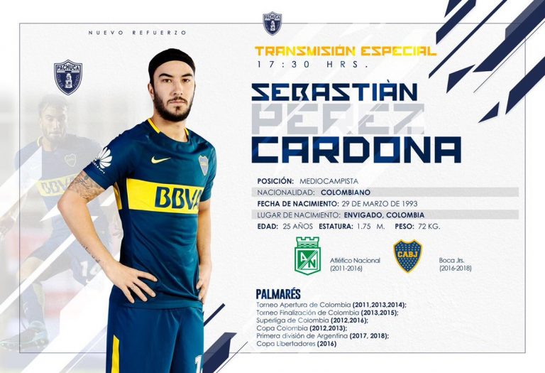 Sebastián Pérez nuevo jugador de Pachuca