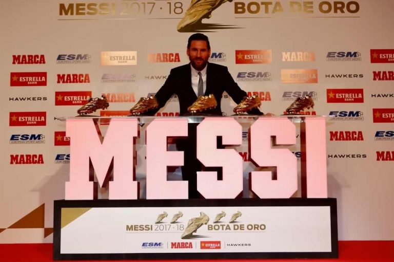 Messi recibió su quinto Botín de Oro
