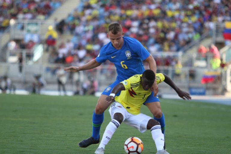 Colombia empató ante Brasil en el Sub-20