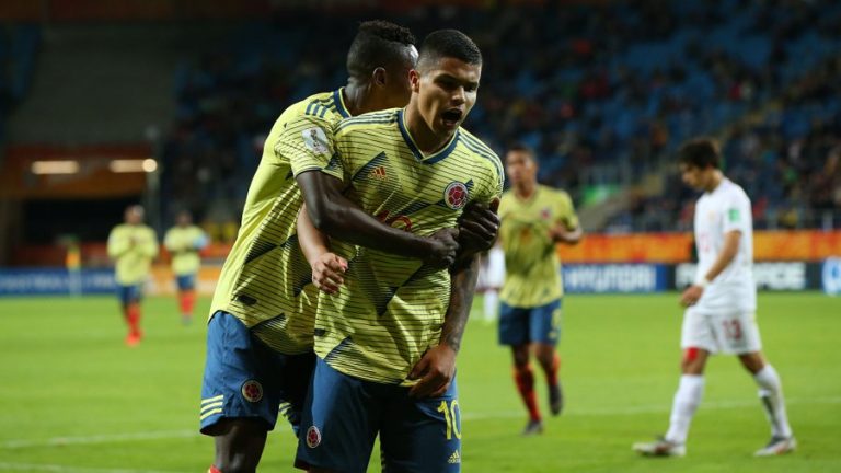 Colombia aplastó a Tahití y clasificó a octavos del Mundial Sub-20
