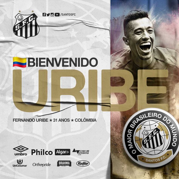 Fernando Uribe jugará con Santos