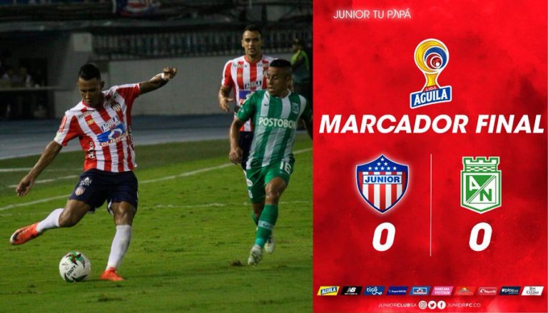 Junior y Nacional no se sacaron diferencias en el inicio del Grupo B