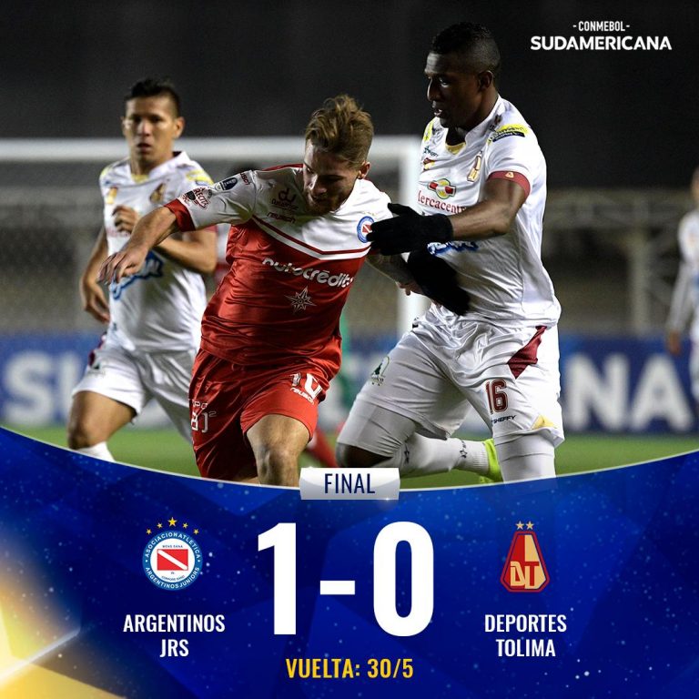 Tolima perdió en el último minuto en su visita a Argentina