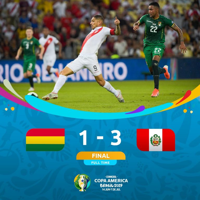 Perú ganó y es líder del grupo A