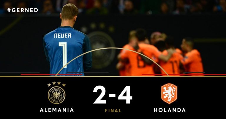 Holanda remontó a Alemania como visitante