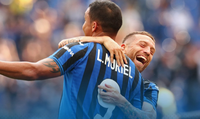 Muriel marcó doblete para Atalanta