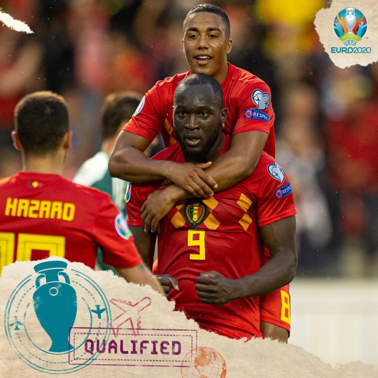 Bélgica, primera clasificada a la Euro 2020