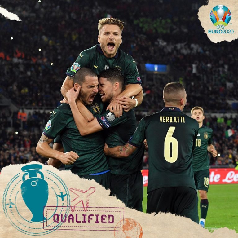 Italia, segundo clasificado a la Eurocopa del 2020