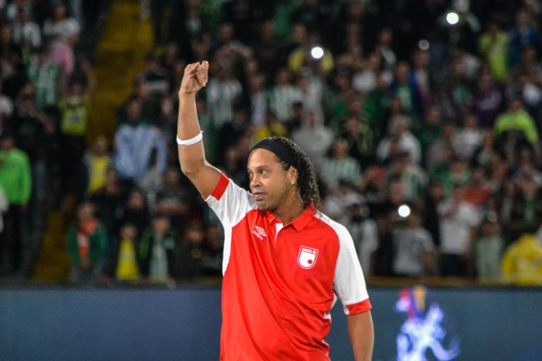 Ronaldinho de visita en Colombia, las mejores imágenes