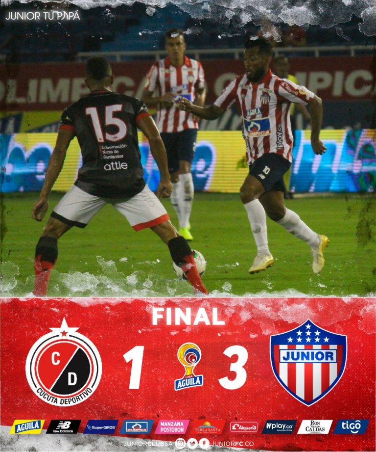 Junior remontó y sumó sus primeros 3 puntos