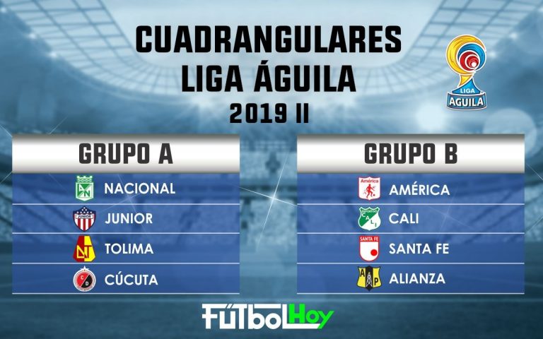 Listos los grupos de cuadrangulares en la Liga Águila