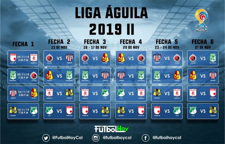 Prográmese con los cuadrangulares de la Liga Águila