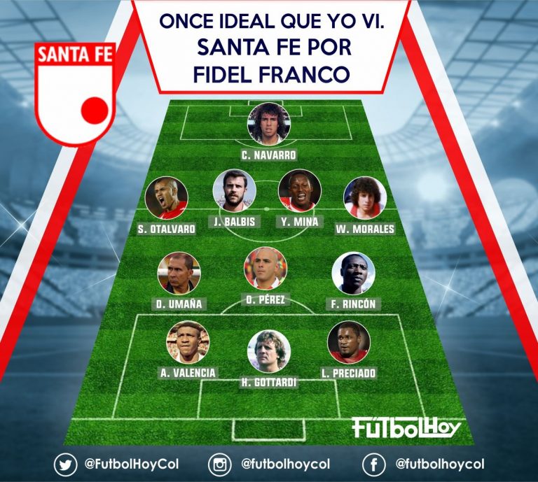 Once ideal de Fidel Franco en Santa Fe