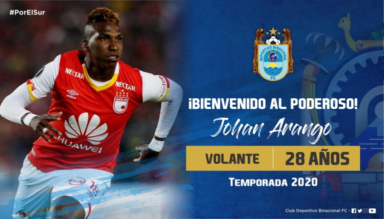 Johan Arango jugará en Perú