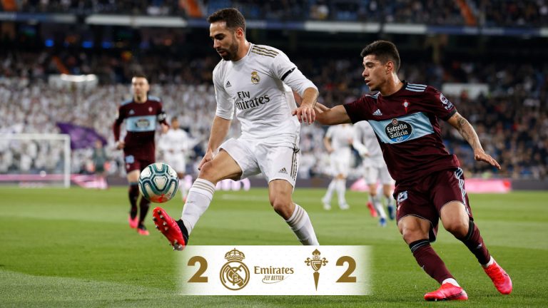 Real Madrid dejó escapar el triunfo ante el Celta