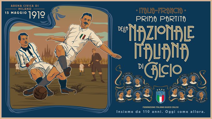 Un día como hoy: 110 años del primer partido de la selección Italia