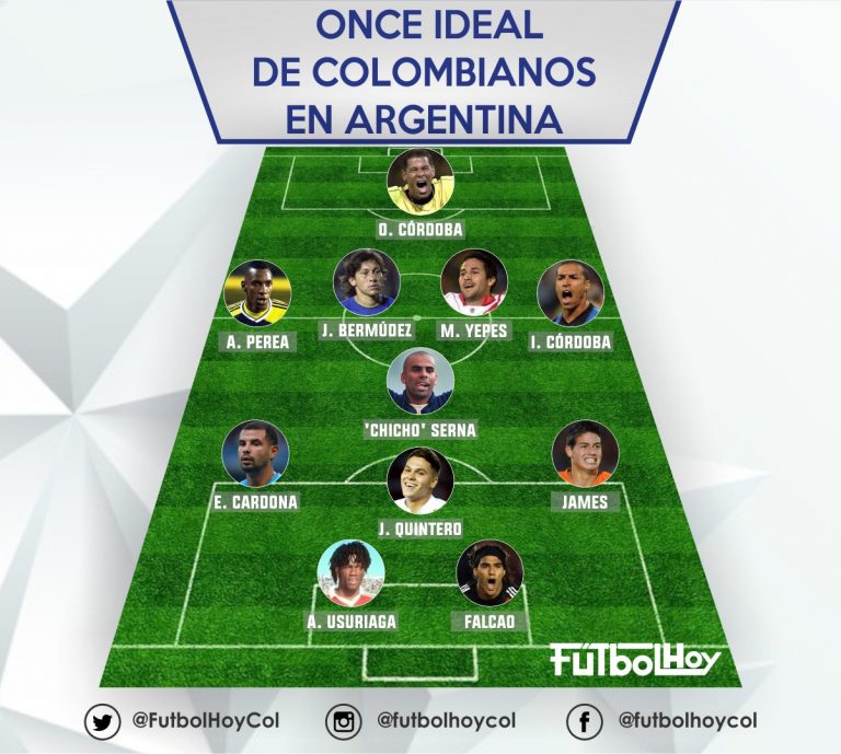 El 11 ideal de los colombianos en el fútbol argentino