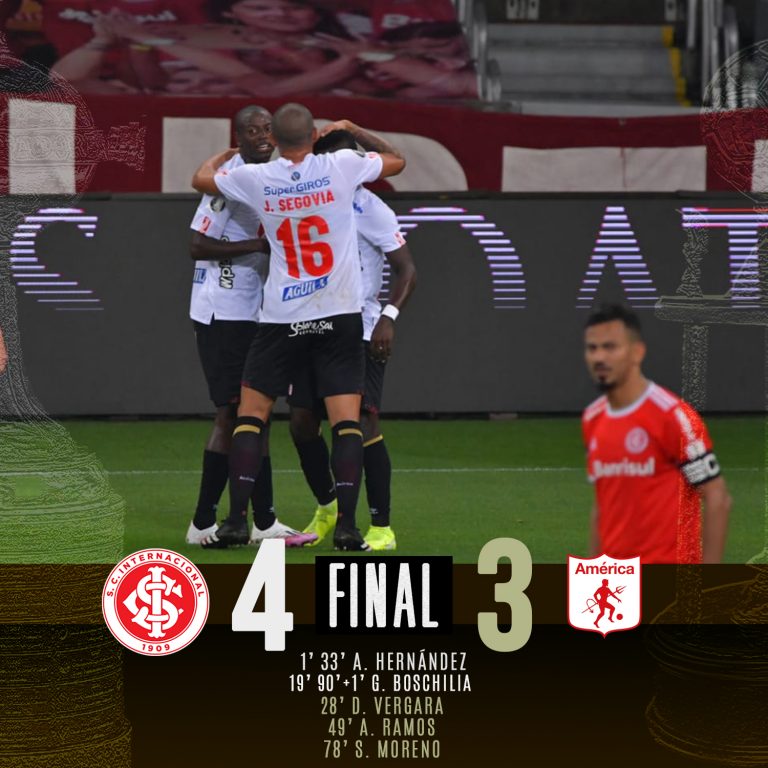 América perdió sobre la hora