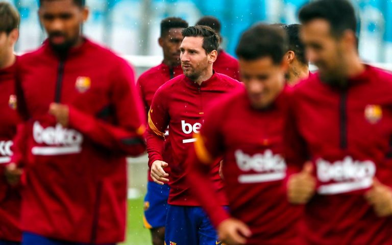 Messi y Coutinho entrenaron con sus compañeros