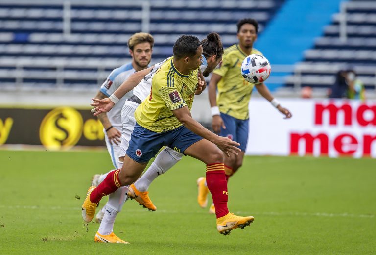 En imágenes, el partido entre Colombia vs Uruguay
