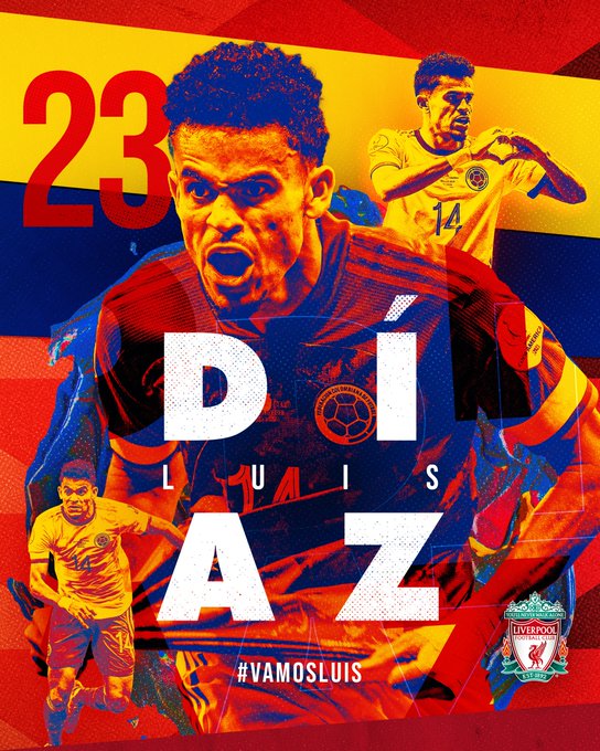 Liverpool celebró la llegada de Díaz