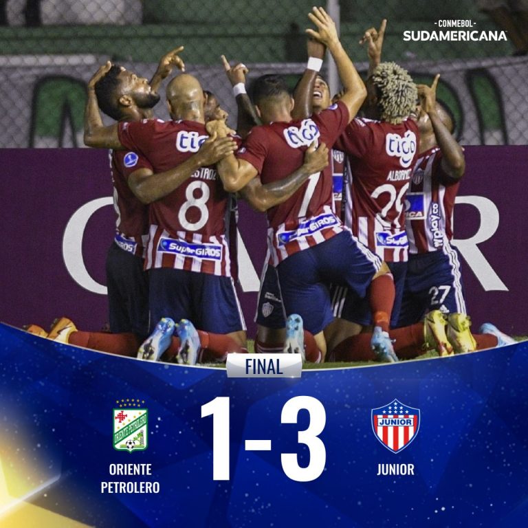 Junior líder en la Copa Sudamericana