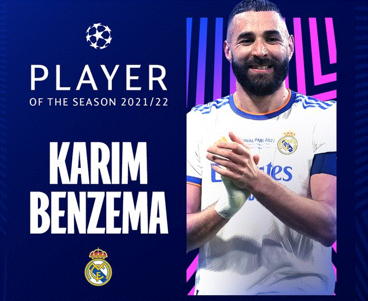 Benzema fue elegido el Mejor de la Champions